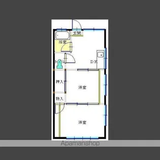 上仮屋マンション【2階】の間取り