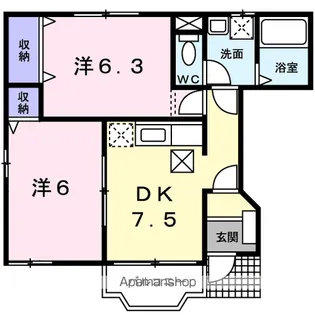 グリーンパークⅥ【1階】の間取り
