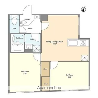 タスキSMART新大塚Ⅲ【101号室】の間取り