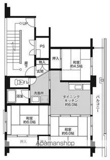 ビレッジハウス会津ばんげ1号棟【402号室】の間取り