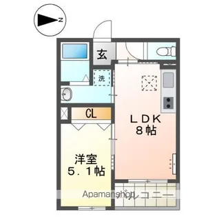 アウローラ本郷町【1階】の間取り