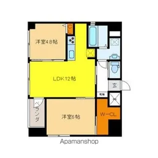AZMOND【602号室】の間取り