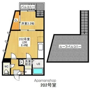 Grandtic栄生【2階】の間取り