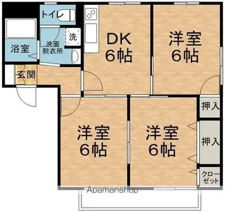 こまのいえA【1階】の間取り