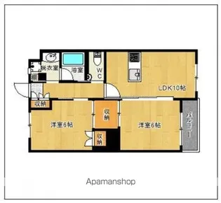 オリエンタル大濠【2階】の間取り