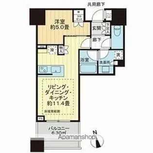白金ザ・スカイ 東棟【25階】の間取り