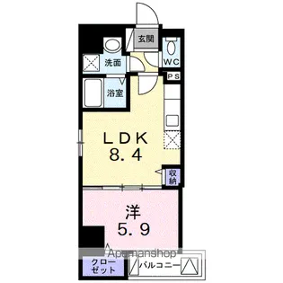 アン ノ アン グランデ【5階】の間取り