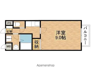 ラヴィータ【203号室】の間取り