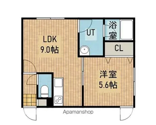 サンサーラ若葉【203号室】の間取り