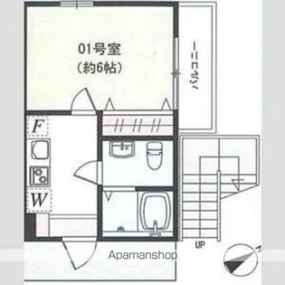 ロジュマン東海大学前【2階】の間取り