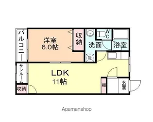 WEST HILLS Ⅱ【2階】の間取り