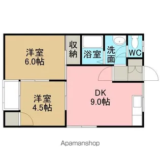 メゾンビードル【A号室】の間取り
