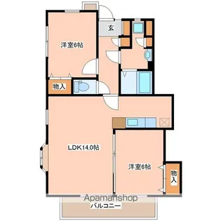 ソレアードT【101号室】の間取り