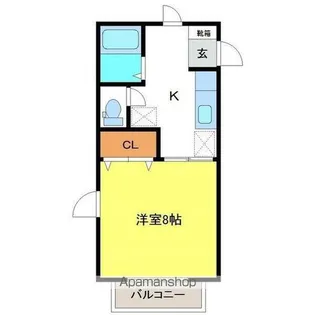 プリムヴェール館向A【1階】の間取り