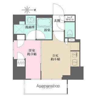 プライムアーバン西日暮里フロント【6階】の間取り