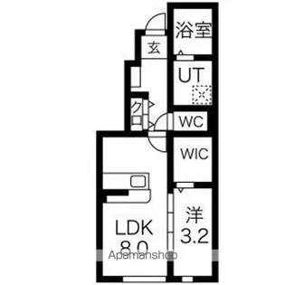 RESI NAGAI(レジながい)Ⅱ【1階】の間取り