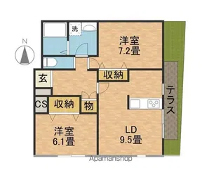 ラブラドール【1階】の間取り