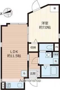 TOBE 千歳船橋【4階】の間取り