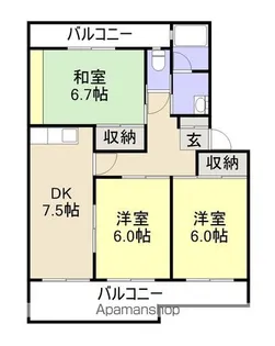 熊本県八代市松江町【マンション】の間取り