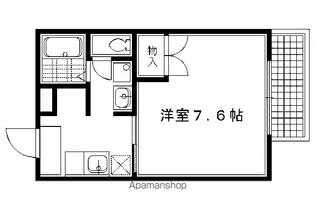 ラフィネ北白川II【201号室】の間取り