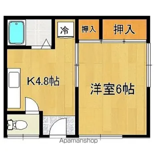 富士見荘【1階】の間取り