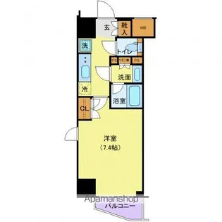 ジェノヴィア新宿早稲田グリーンヴェール【12階】の間取り