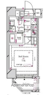 ラフィスタ伊勢佐木長者町駅前ウエスト【7階】の間取り