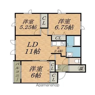 コーポTCB【1階】の間取り
