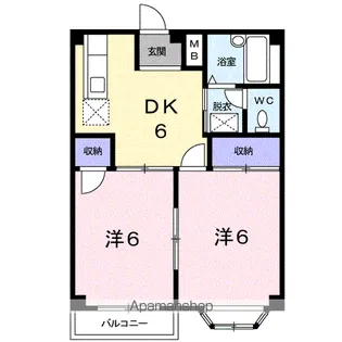 トキタハイツ【2階】の間取り