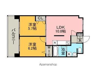 アイセレブ博多南【8階】の間取り