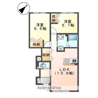 グラン・ジュテ【1階】の間取り