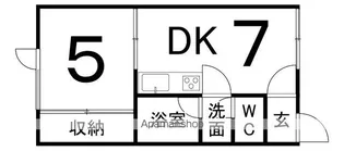 ハレクラニ【1階】の間取り
