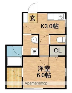 半田ビレッジ8号棟【2階】の間取り