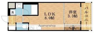スプランディッド中之島DUE【2階】の間取り