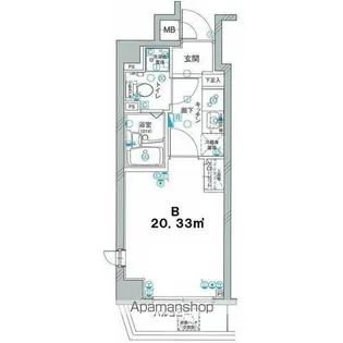 グリフィン・南蒲田アクトシティ【502号室】の間取り