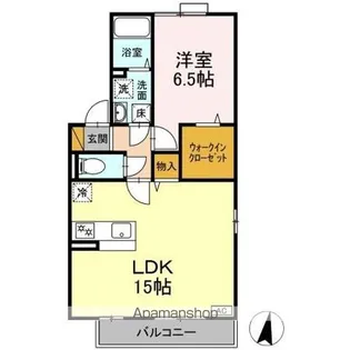 千葉県松戸市八ケ崎5丁目【アパート】の間取り