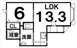 VILLA175【1-B号室】の間取り