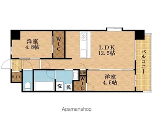 スプランディッド城東関目【5階】の間取り