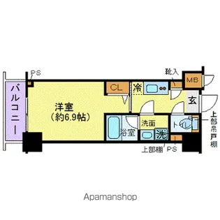 ZOOM横濱EAST【8階】の間取り