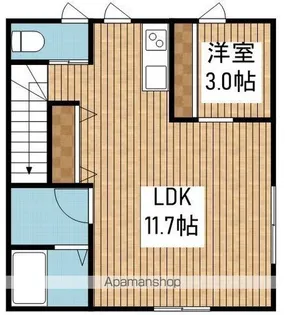 グランデール白山【2階】の間取り