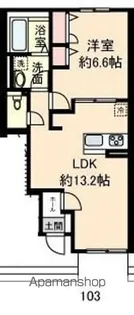 クレール【103号室】の間取り