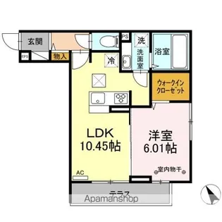 ピュア清水新居【1階】の間取り