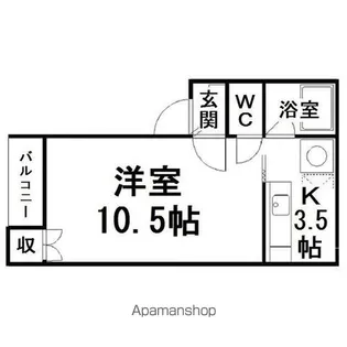 中ノ島センターパーク4番館【105号室】の間取り