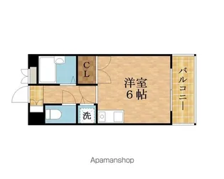 1Rの間取り画像