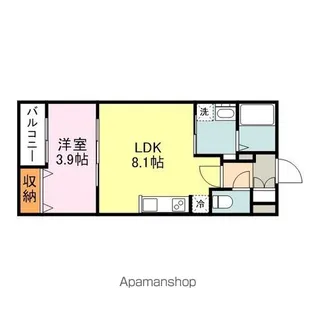 広島県福山市西町2丁目【マンション】の間取り