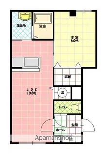 ベイクリスタル【206号室】の間取り