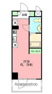 カレッジテラス東海大学前A棟(食事付)【3階】の間取り