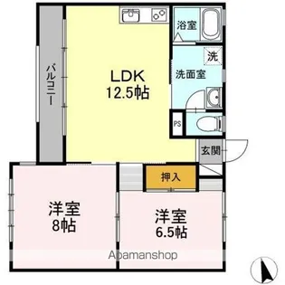 グランツチェリー【2階】の間取り