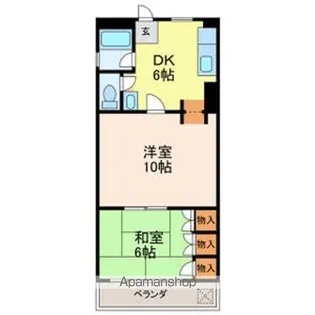 コーポオオサワⅡ【2階】の間取り