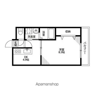 アンプルール クラージュ コリーヌシャンⅠ【2階】の間取り
